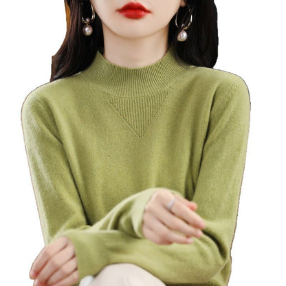 Damen Pullover Feinripp mit hohem Kragen Elegant Anthrazit