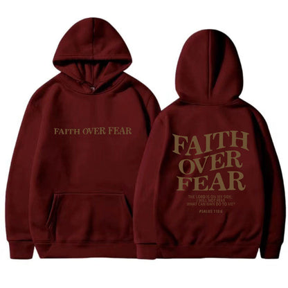 Damen Hoodie Bequem Inspirierender Schriftzug Grau Eveloria