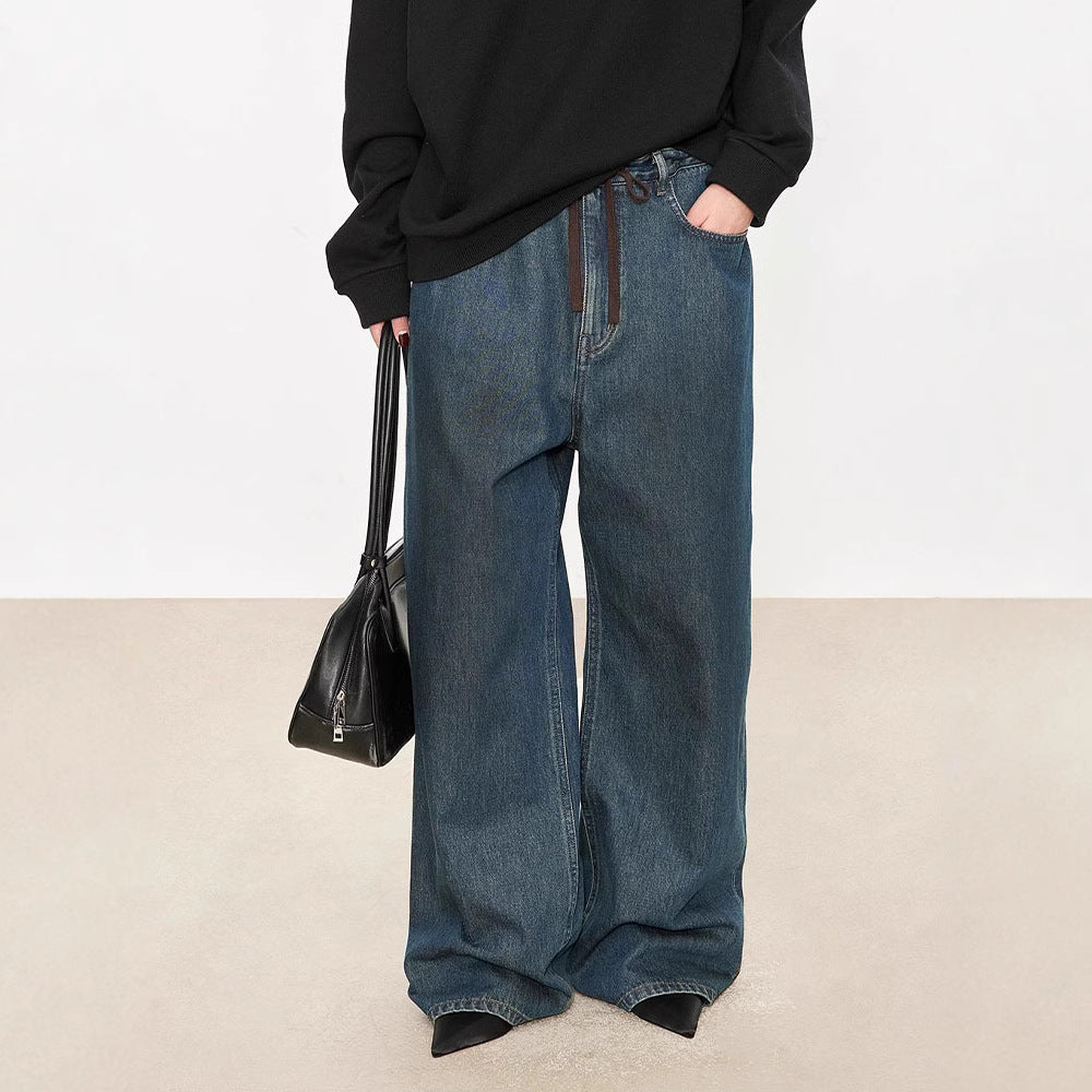 Damen High-Waist Jeans Weite Fit Eveloria