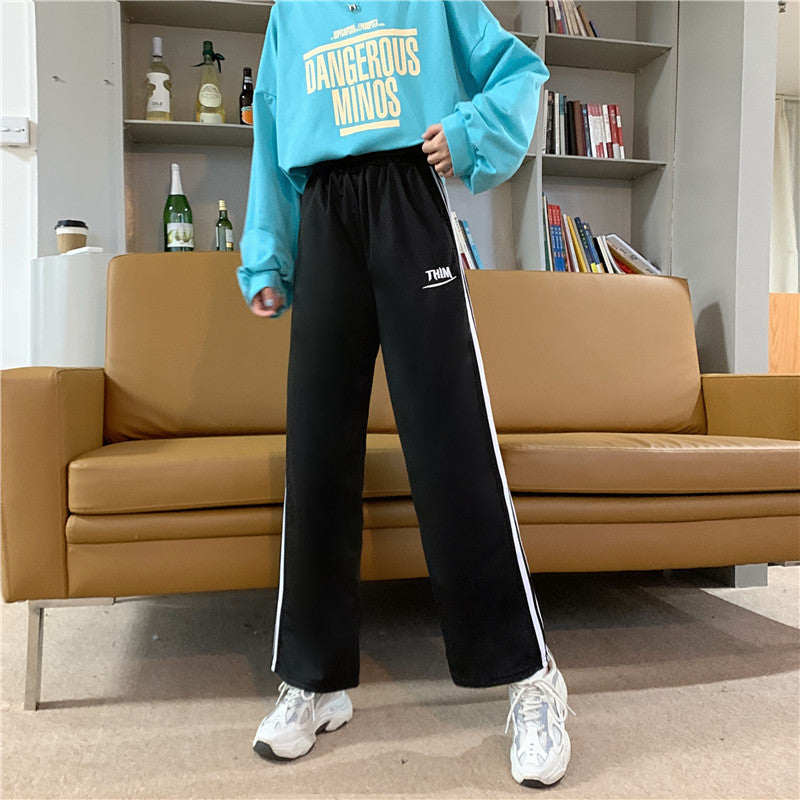 Damen Sportliche Freizeithose mit Streifen Eveloria