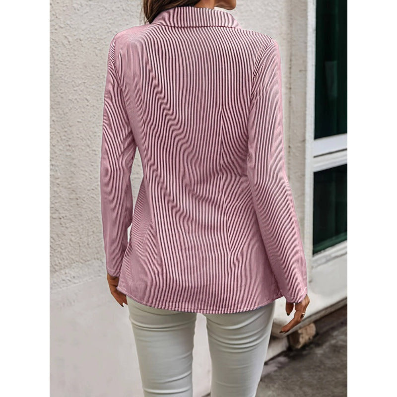 Damen Bluse Perlenverzierung Rüschendetails