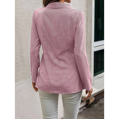 Damen Bluse Perlenverzierung Rüschendetails