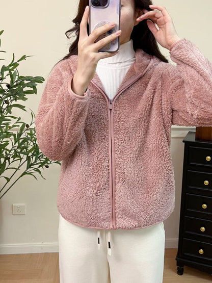 Damen Fleecejacke Atmungsaktiv Durchgehender Reißverschluss