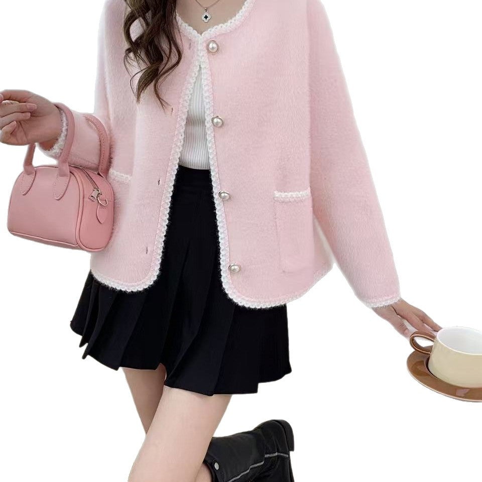 Damen Strickjacke mit Knöpfen und Taschen Eveloria