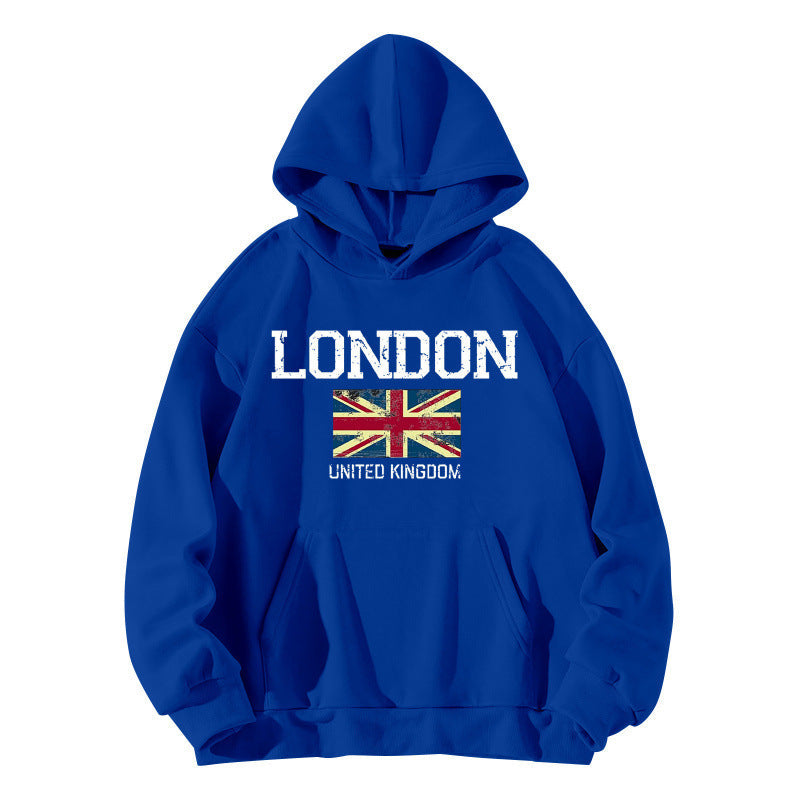 Damen Kapuzenpullover Urban Style Kängurutasche Gemütlich Grau