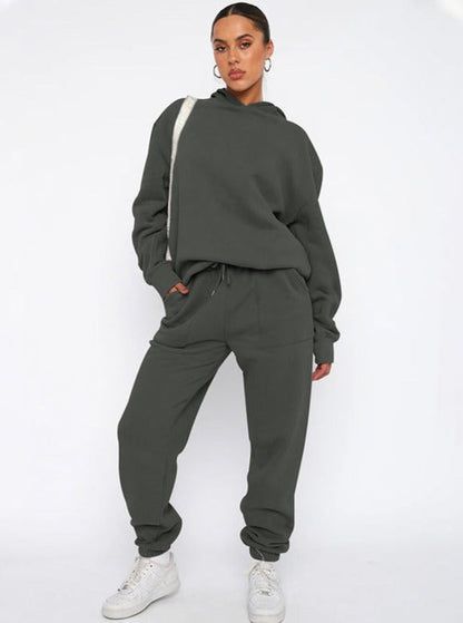 Damen Oversized Hoodie Jogger Set