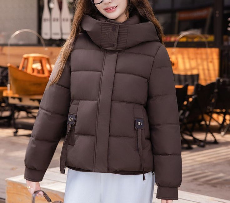Damen Steppjacke Hochkragen Praktische Taschen Eveloria