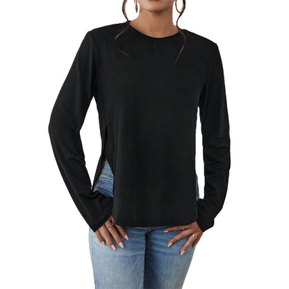 Damen Langarmshirt mit Cut-Out-Details Bequem Eveloria