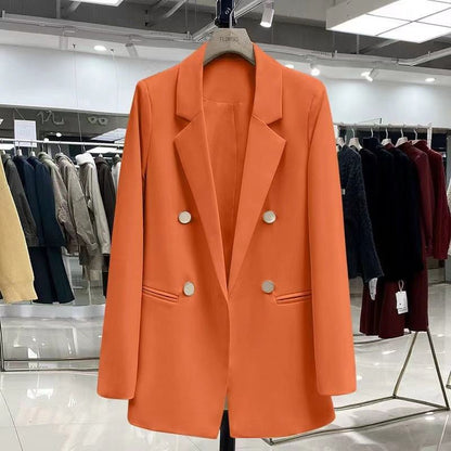 Damen Blazer Doppelter Knopfleiste Moderner Schnitt Eveloria