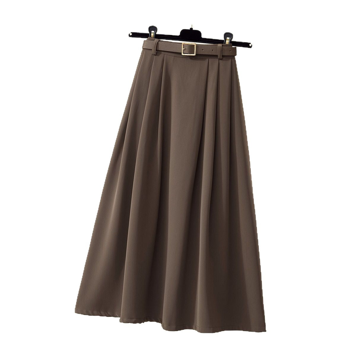 Damen Maxirock Elegante Taillenschnalle Eveloria
