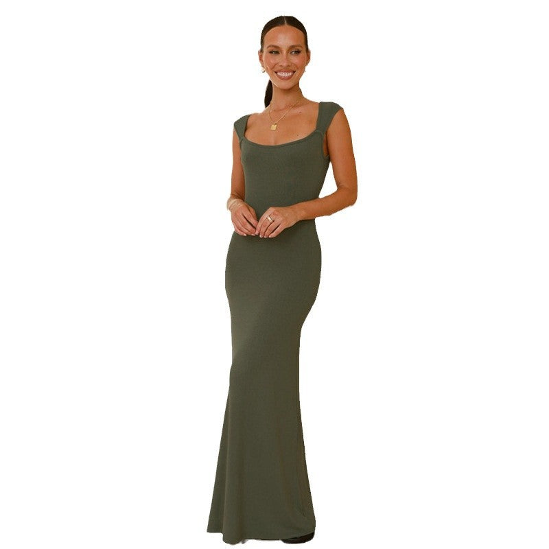 Damen Maxikleid Slim Fit Komfort Eveloria