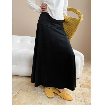 Eveloria Damen Maxirock Weiches Material Weiter Schnitt
