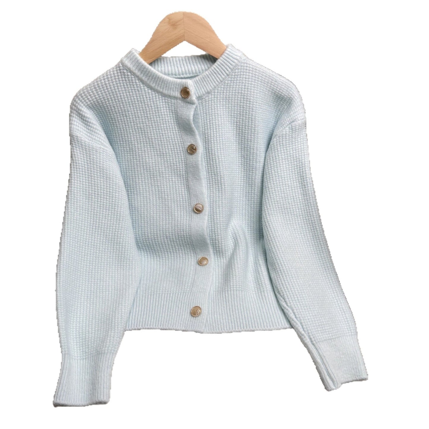 Damen Strickjacke Knöpfe Modernes Muster Eveloria