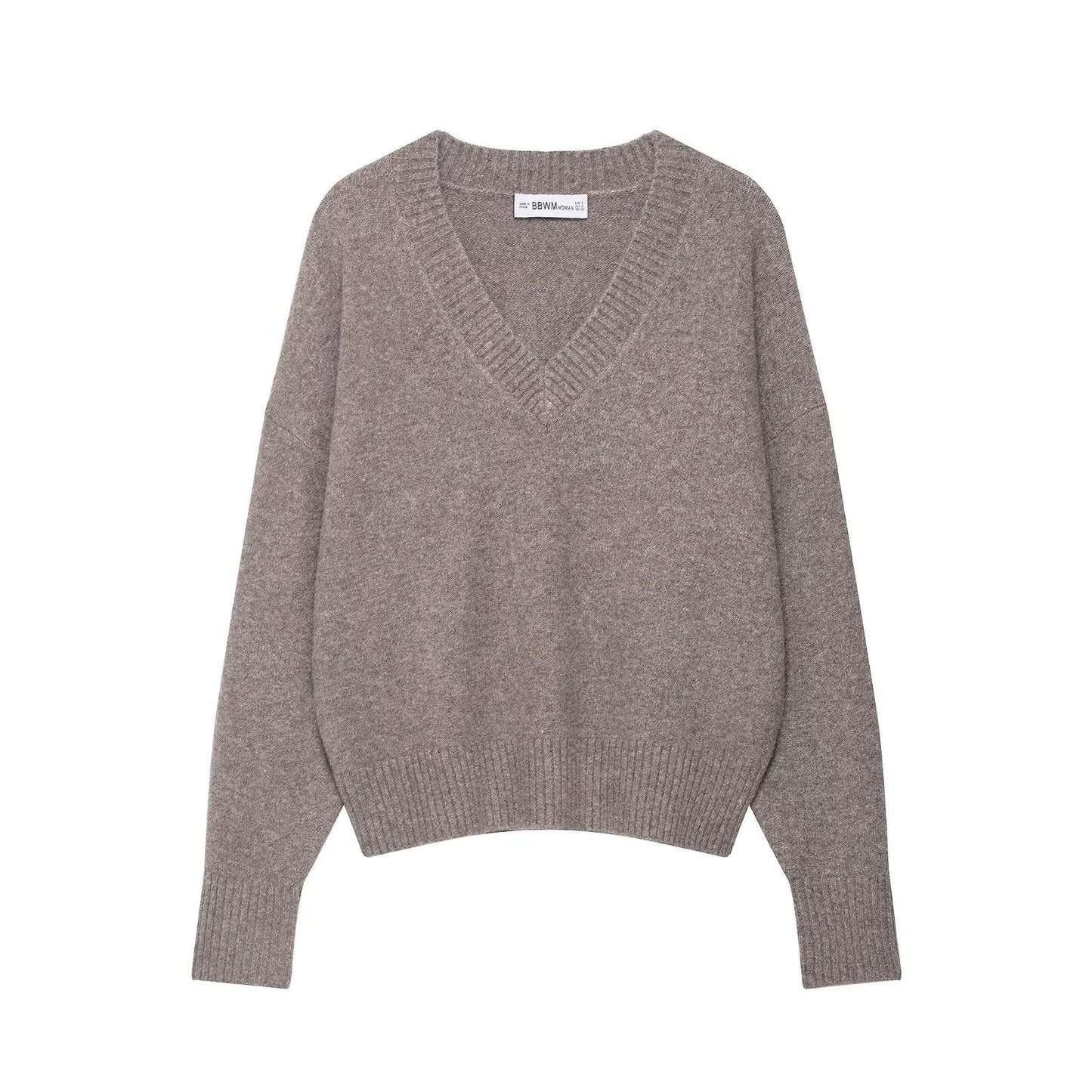 Damen V-Pullover aus Wolle Eveloria - Eveloria