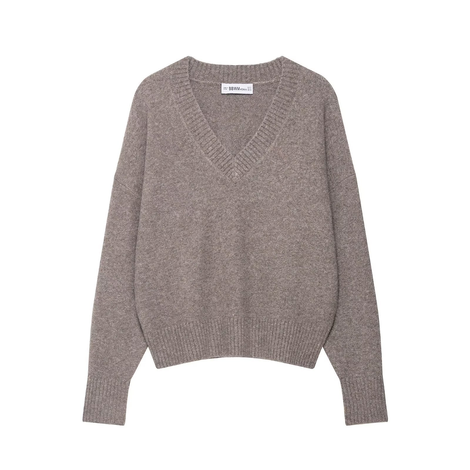 Damen V-Pullover aus Wolle Eveloria - Eveloria