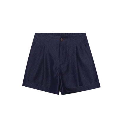 Damen Shorts Hochbund mit Taschen Bequem Eveloria