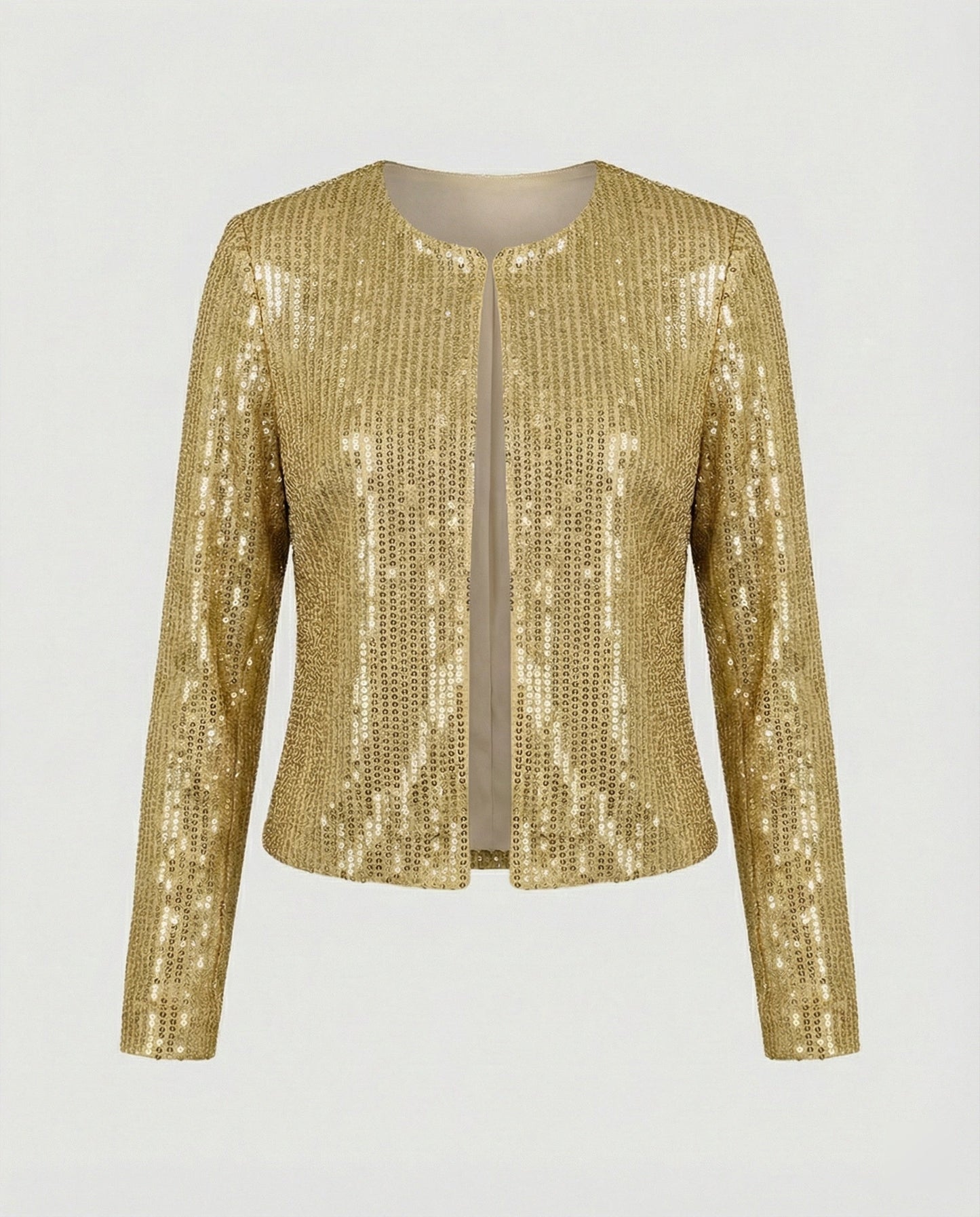 Damen Strickjacke Glitzer Effekt Eveloria