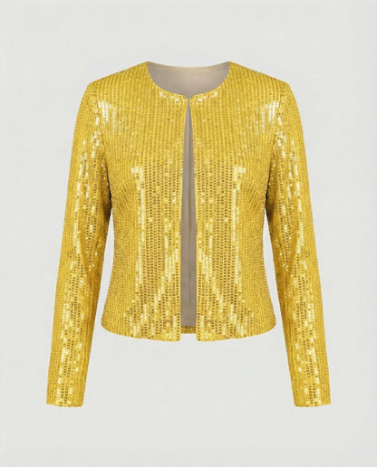Damen Strickjacke Glitzer Effekt Eveloria