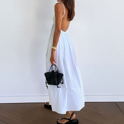 Damen Sommerkleid V-Ausschnitt Lockerer Schnitt Eveloria