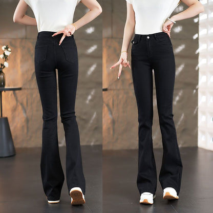 Damen High-Waist Bootcut Jeans Eveloria Elegant