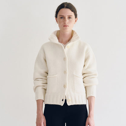 Damen Strickcardigan mit Kragen Eveloria