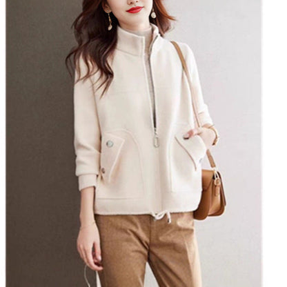 Eveloria Damen Fleecejacke Bequem Elegant - Eveloria
