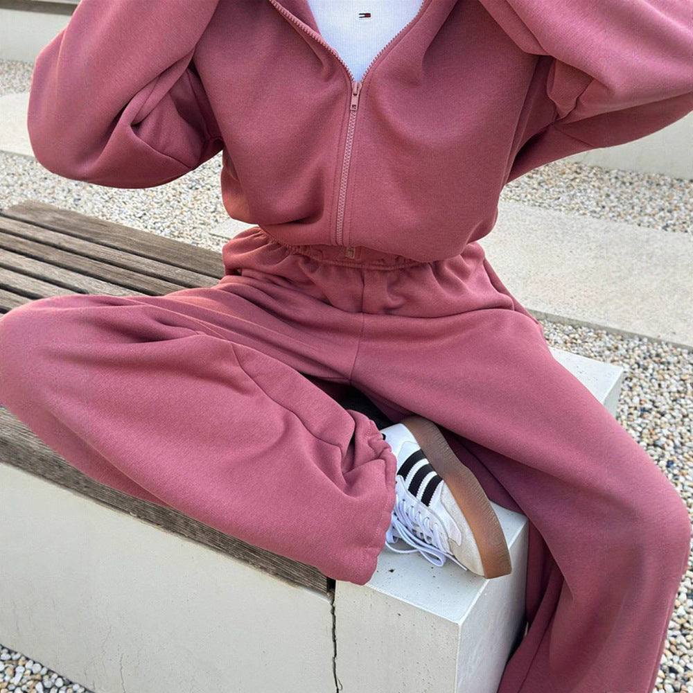 Damen Fleece-Loungewear-Set Weich Eveloria