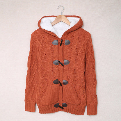 Damen Strickjacke Hochkragen Bequem Grün
