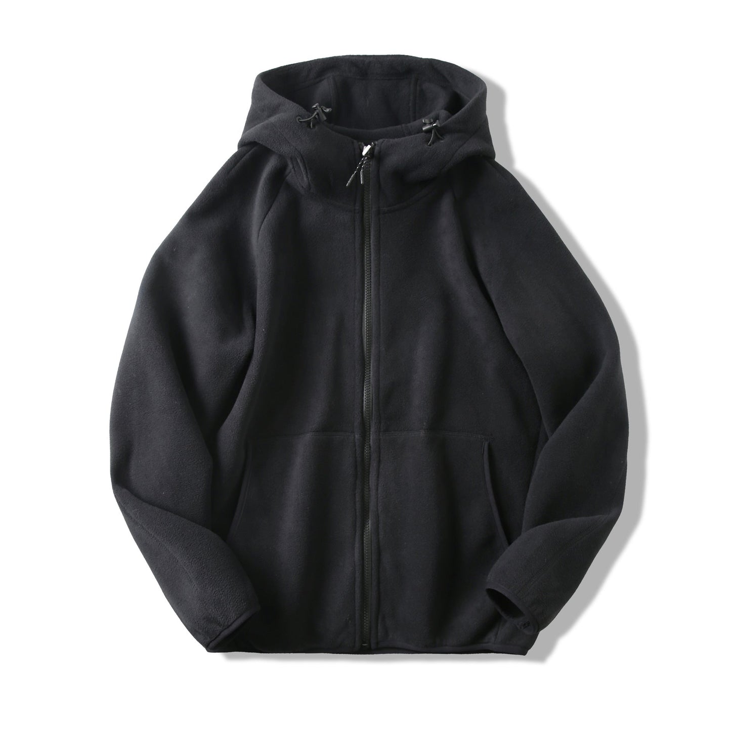 Damen Fleecejacke mit Kapuze und Taschen Eveloria