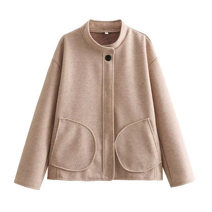 Damen Übergangsjacke Oversized mit Taschen