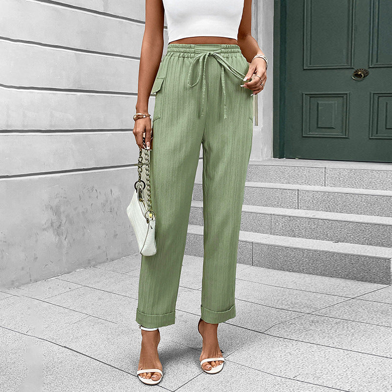 Damen Freizeithose Elastisch Weite Bein Eveloria