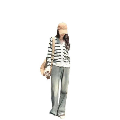 Damen Weite Jeanshose Eveloria Baumwolle