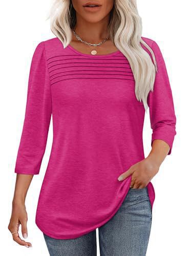 Damen Langarmshirt Plissee-Details Eveloria