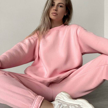 Damen Sweat-Anzug Komfortschnitt Bequem Eveloria