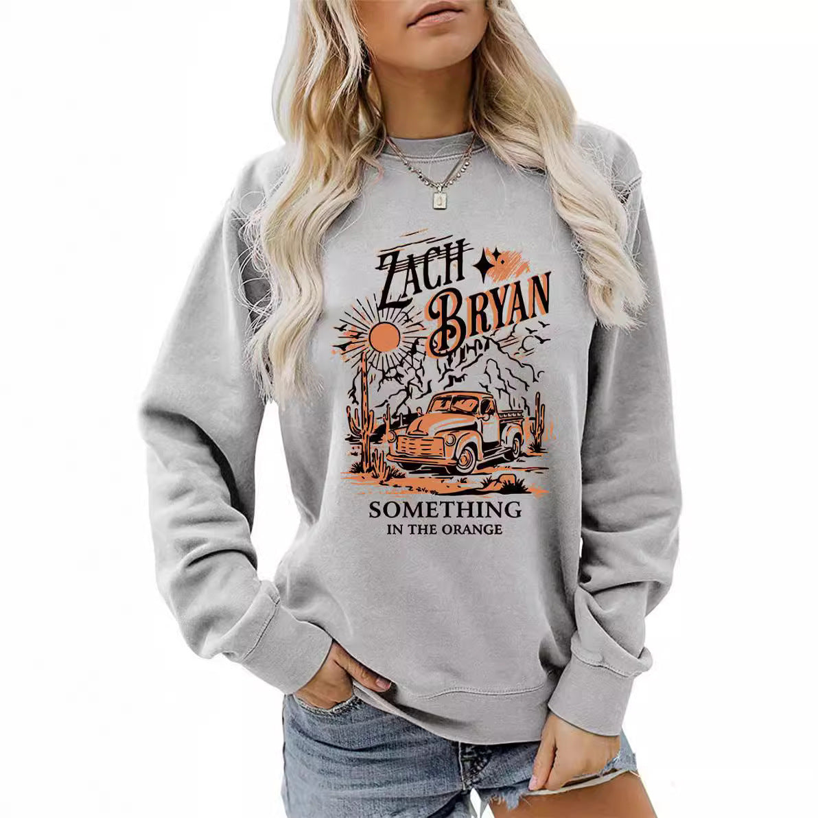 Damen Sweatshirt Vintage Truck Design Eveloria