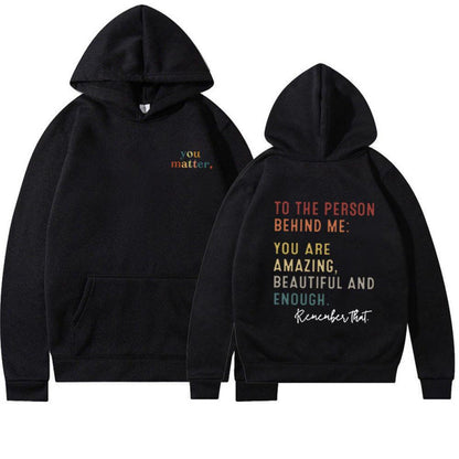 Damen Kapuzenpullover Motivierender Schriftzug Eveloria