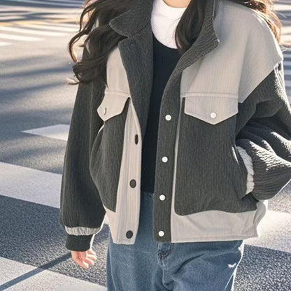 Damen Fleecejacke Oversized Strukturiert Anthrazit