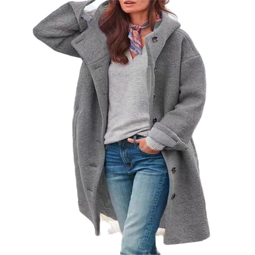 Damen Oversized Freizeitmantel Modischer Schnitt Eveloria