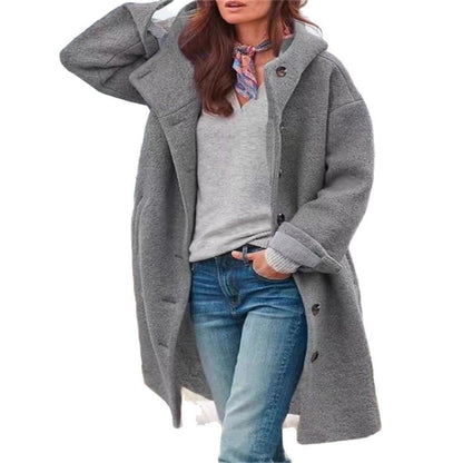 Damen Oversized Freizeitmantel Modischer Schnitt Eveloria
