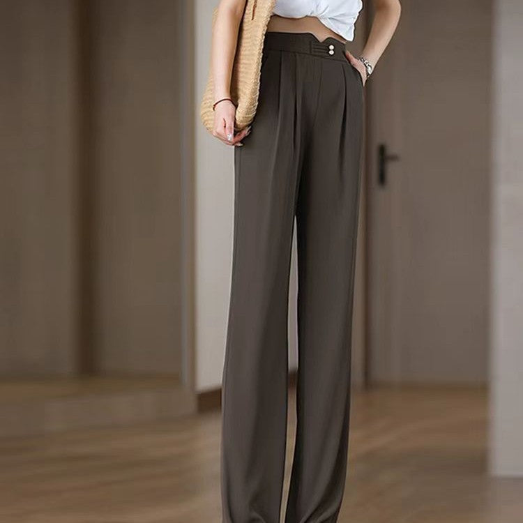 Damen Hochbundhose Faltenrock Elegant