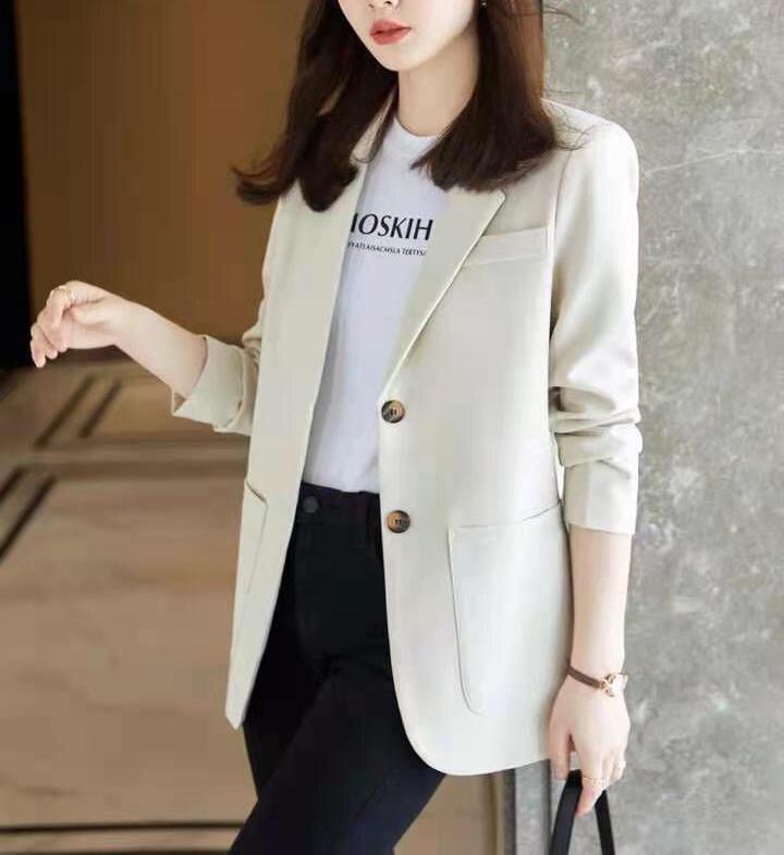 Damen Blazer mit Taschen Eveloria Elegantes Design
