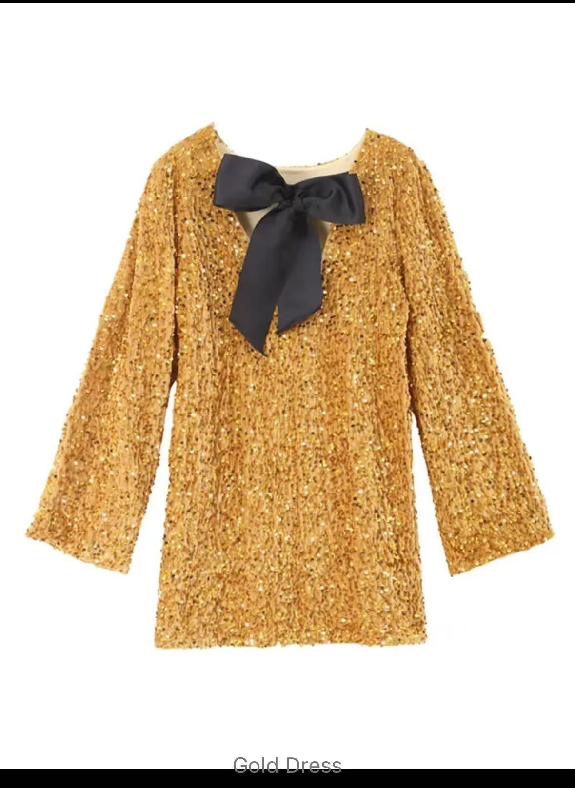 Damen Mini-Kleid mit Pailletten und Puffärmeln Glitzernd