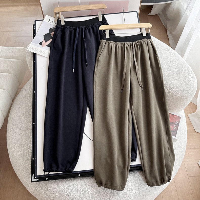 Damen Freizeithose Verstellbarer Bund Bequem Eveloria
