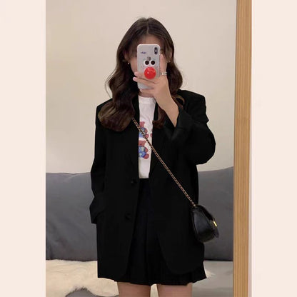 Damen Oversized Blazer Elegantes Design Eveloria