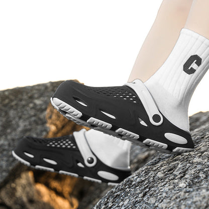 Herren Clogs Atmungsaktives Material Verstellbarer Riemen Eveloria