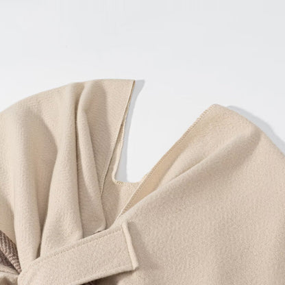 Damen Poncho Kuschelig Muster Eveloria