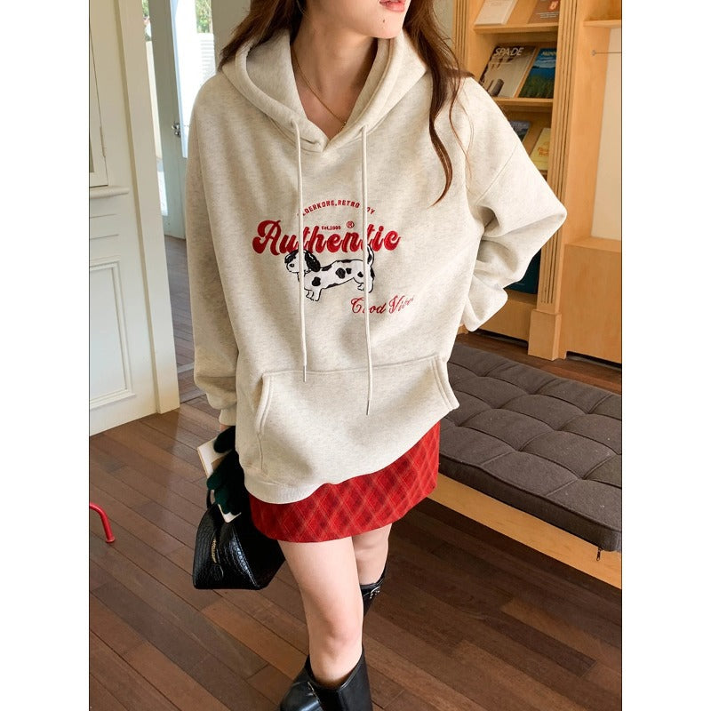 Damen Oversized Kapuzenpulli kreativer Druck Eveloria - Eveloria