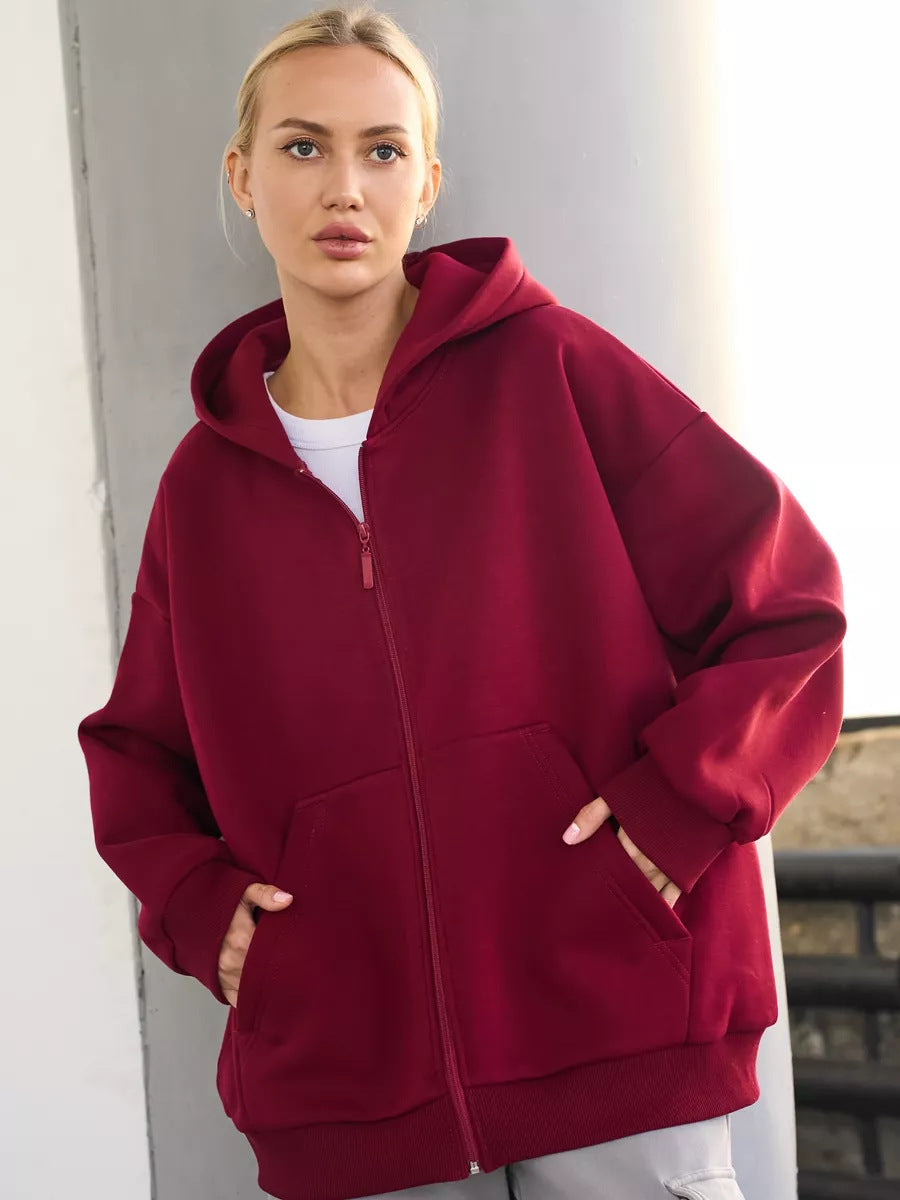 Damen Hoodie Lässiger Schnitt Große Taschen Eveloria