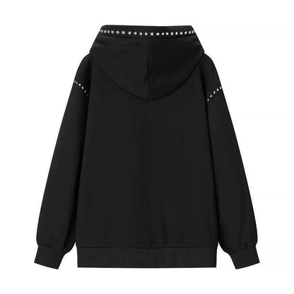Damen Hoodie mit Nieten Eveloria