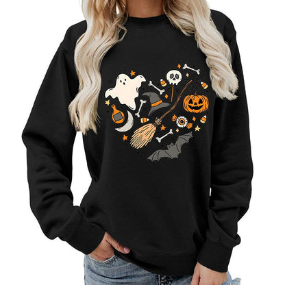Damen Halloween Sweatshirt Eveloria Kreatives Motiv